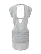 ZOSIA MINI DRESS - SILVER