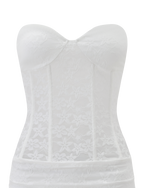 PETRA MINI DRESS - WHITE LACE