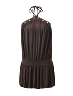 NATASHA DRESS - CHOCOLATE