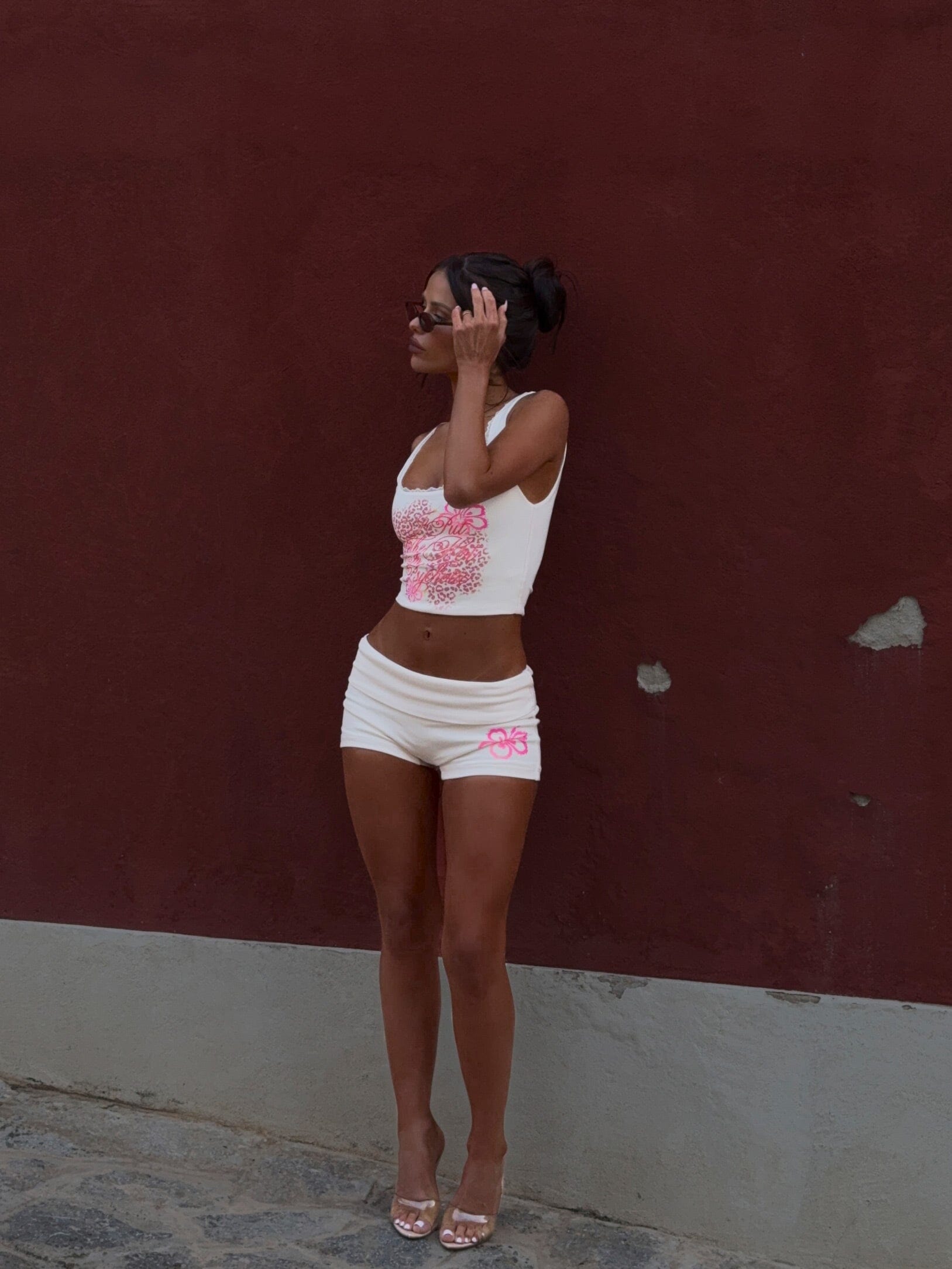 TONII SHORT YELLOW/PINK