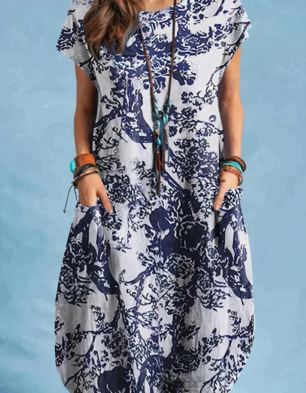 Oriana Timeless Vintage Style Midi Dress Premium Wardrobe Essential