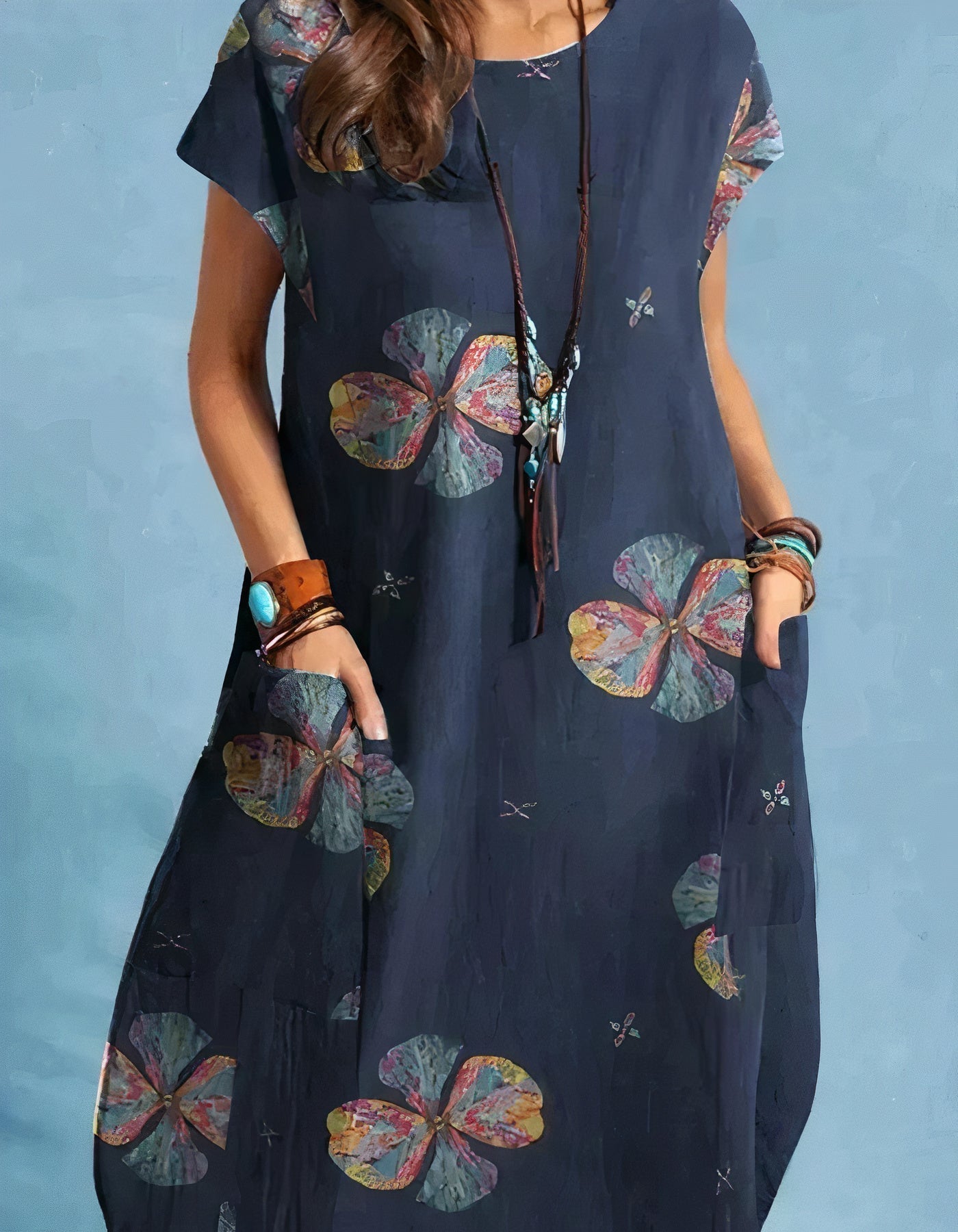 Oriana Timeless Vintage Style Midi Dress Premium Wardrobe Essential