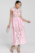 Reign Pink Lace Madi Dress