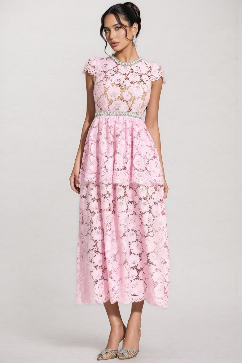 Reign Pink Lace Madi Dress