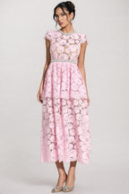 Reign Pink Lace Madi Dress