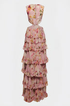 Liora High Waisted Printed Maxi Dress