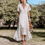Vanesa Effortless Boho Lace Dress for Women Evening Wear Edit