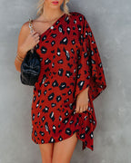 Trade Winds Printed One Shoulder Statement Dress FINAL