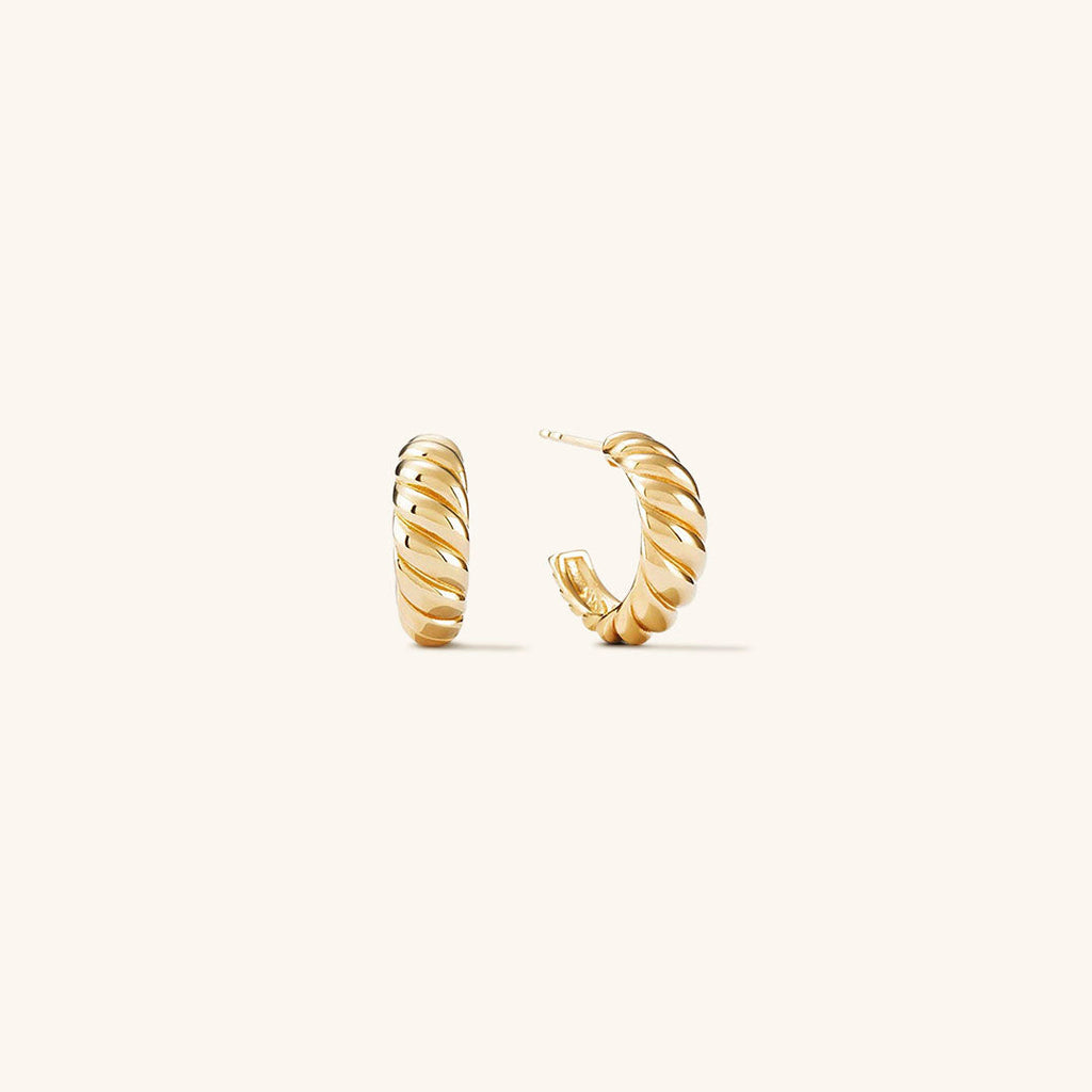 Twisted Elegance Hoop Earrings