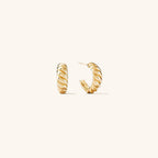 Twisted Elegance Hoop Earrings