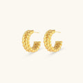 Twisted Luxe - Gold Rope Earrings