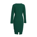 DressBetty - Long Sleeve Deep V-Neck Bandage Bodycon Evening Party Dress Plus Size S-XXL