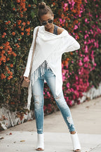 Freethinker Cream Tassel Up Knit Cardiagn - 3 Colors