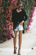 Freethinker Cream Tassel Up Knit Cardiagn - 3 Colors