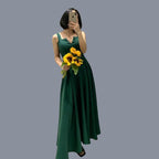 Concepción Minimalist Yellow Sleeveless Cocktail Dress Designer Edit