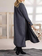 Silvia Effortless Long Split Midi Dress in Loose Fit Designer Edit