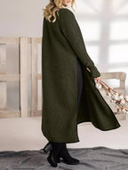 Silvia Effortless Long Split Midi Dress in Loose Fit Designer Edit