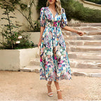 Carmen Statement Midi Dress for Women Occasion Edit