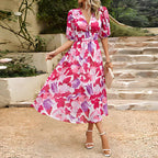 Carmen Statement Midi Dress for Women Occasion Edit