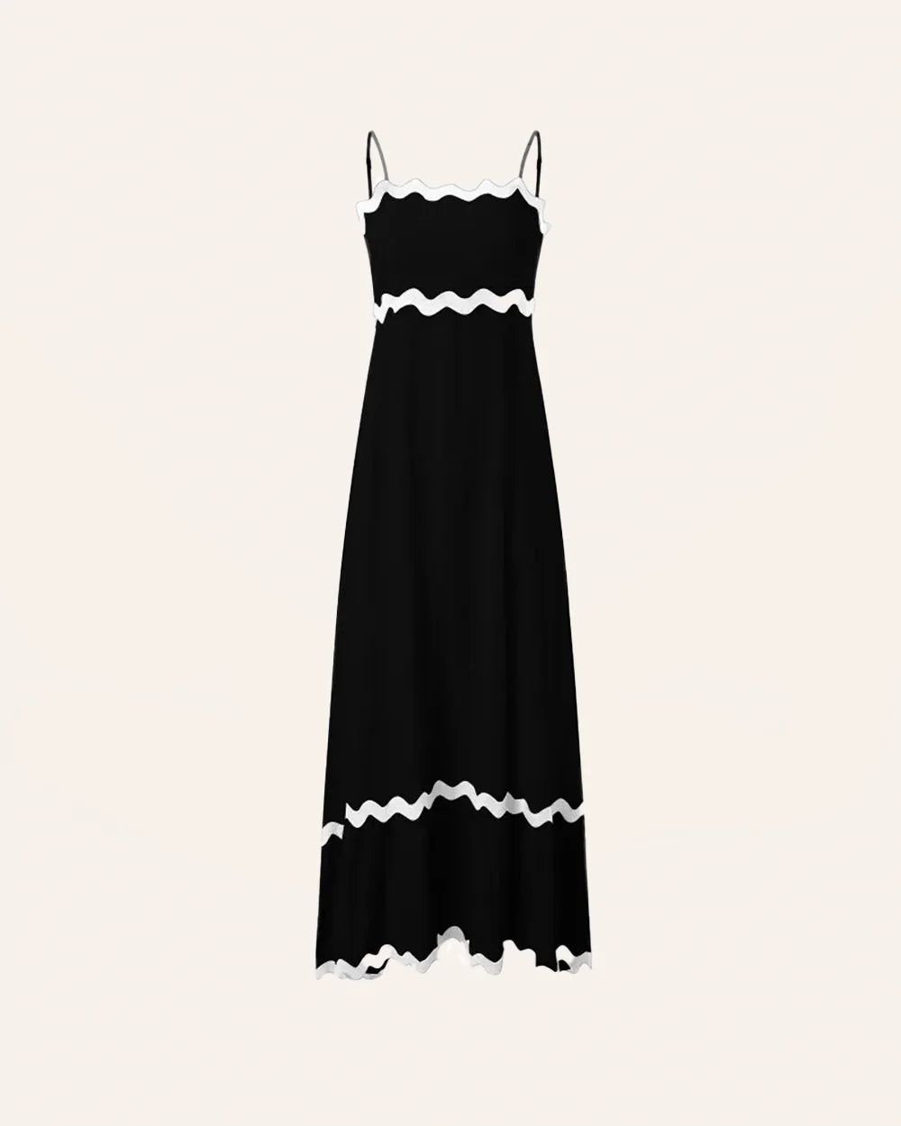 Nora Luxe Contrast Long Capri Dress Evening Wear Edit