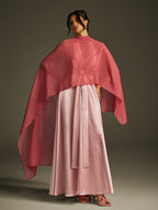 Backless Shawl Maxi Dress