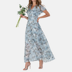 Simone Chic Floral Print Dress Silhouette Collection