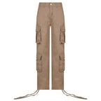 Hip Hop Mom Street Wide Leg Y2K Multiple Pockets Jeans