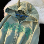 DressBetty - Vintage Angel Embroidery Ears Hoodie