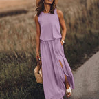 DressBetty - 2024 Elegant Solid Color Boho Wedding Long Boho Dress