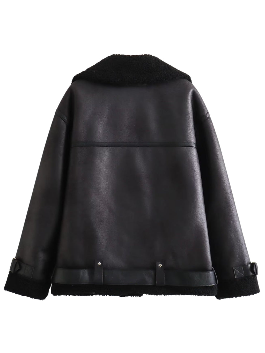 Viviane Faux Leather Oversize Jacket