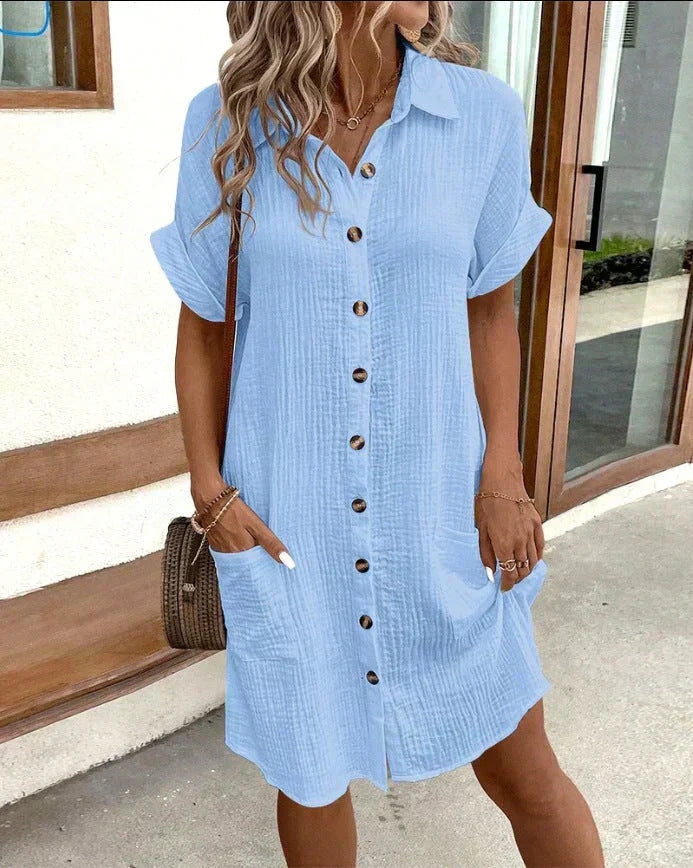 Rowan Timeless Oversized Polo Dress Elevated Occasion Wear