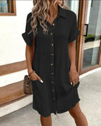 Rowan Timeless Oversized Polo Dress Elevated Occasion Wear