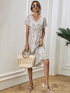 Fatima Timeless Women's Dress with Floral Pattern Elevated Occasion Wear