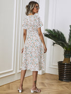 Karen Statement Summer Dress with Floral Print Boutique Collection
