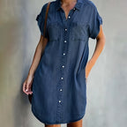 Blanca Denim Dress For Dress with Relaxed Fit and Comfort Fit Design