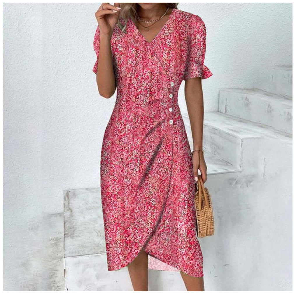 Yara Boutique Fine Dress with Buttons Collection
