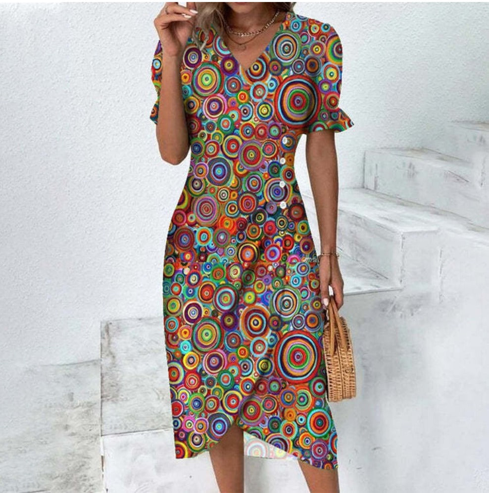 Yara Boutique Fine Dress with Buttons Collection