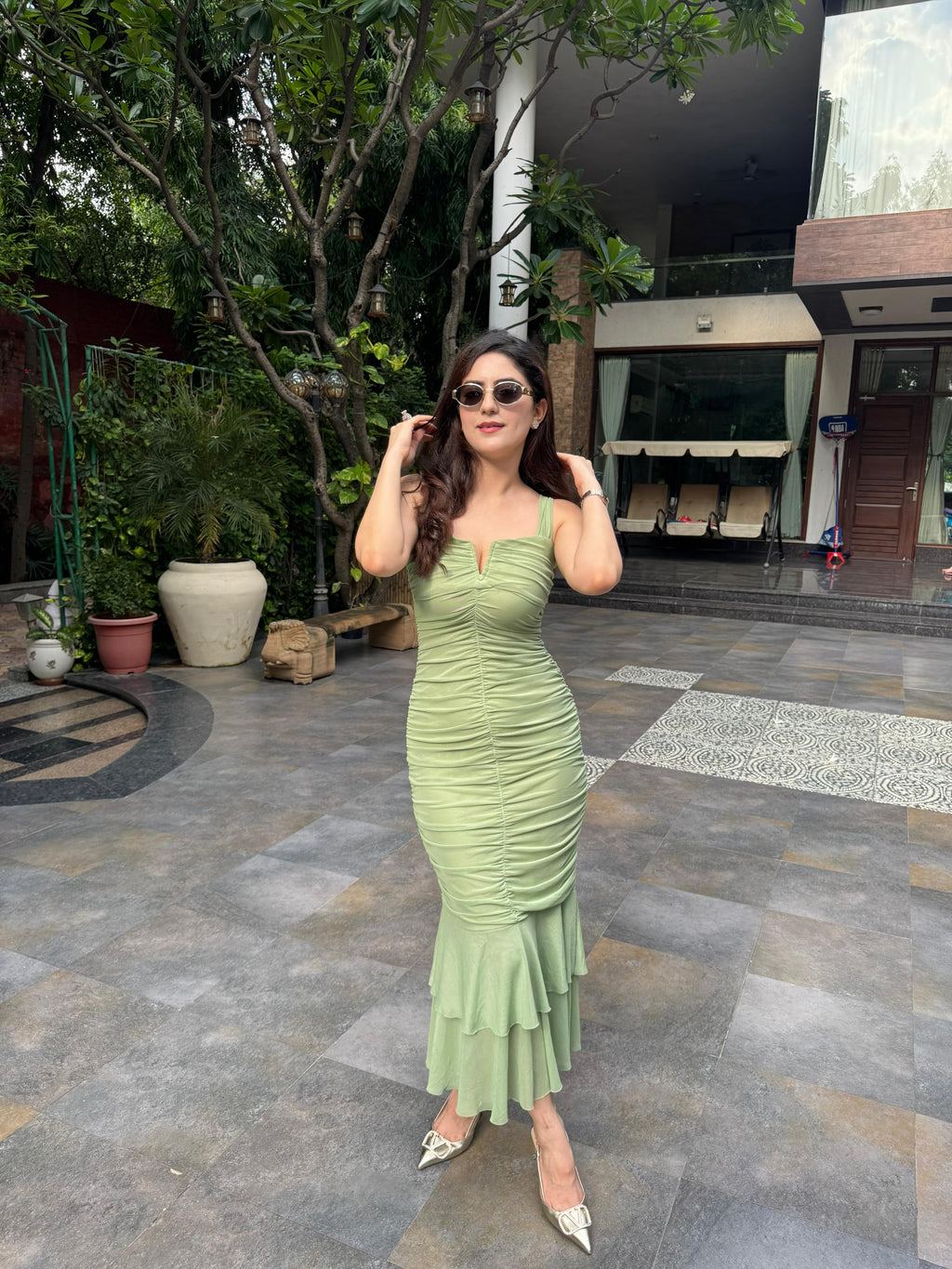 Kayla Maxi Dress Green