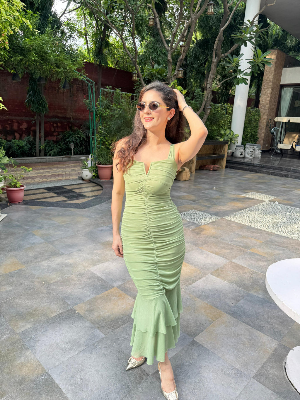 Kayla Maxi Dress Green