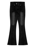 Chic Skinny Flare Winter Y2K High Waist Casual Jeans