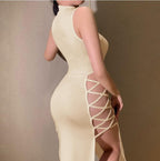 DressBetty - Women Black Elegant Sleeveless Bandage Sexy Dress