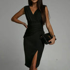 Delfina Exclusive Midi Dress Elevated Occasion Wear
