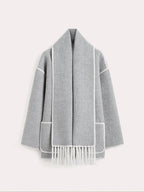 Fashion Singlebreasted Casual Round Long Warm Autumn High Coat