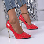 CrocodileEffect Sexy Pattern Fashion Pointy Party Casual High Heel
