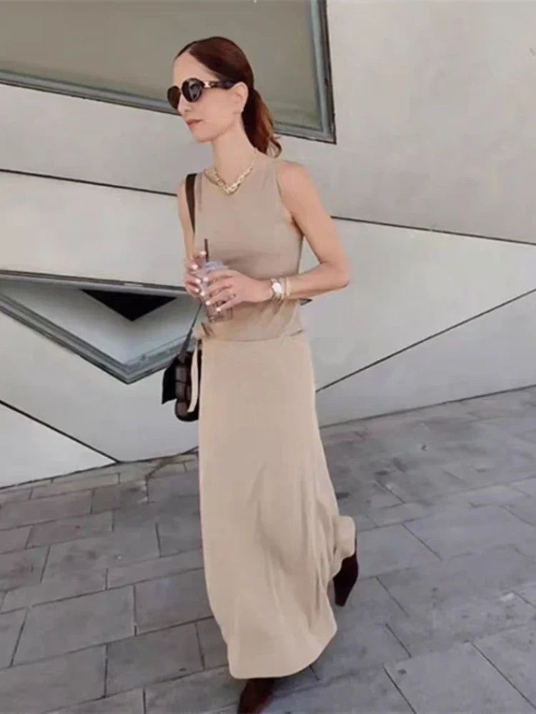 High Street Chic Slash Neck Tank Top