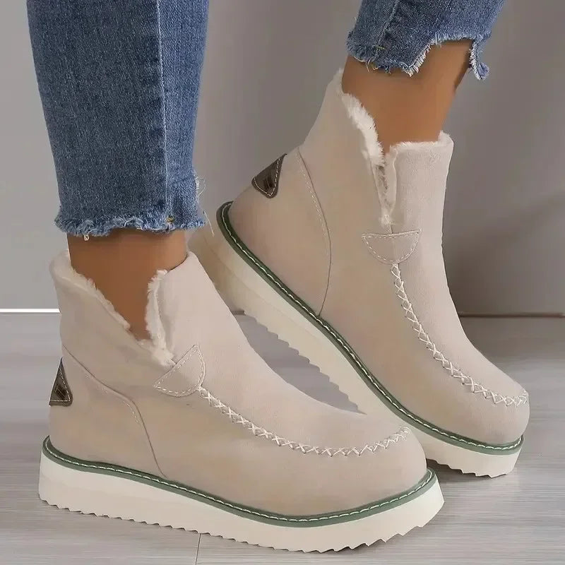 Cozy Casual Fashionable Warm SlipOn Stylish Comfort Snow Boot