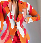 Colorful Long Sleeve Blazer