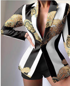 Colorful Long Sleeve Blazer