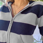 Classic Fit Solid Zip Up Long Spring Autumn Comfortable Streetwear Hoodie