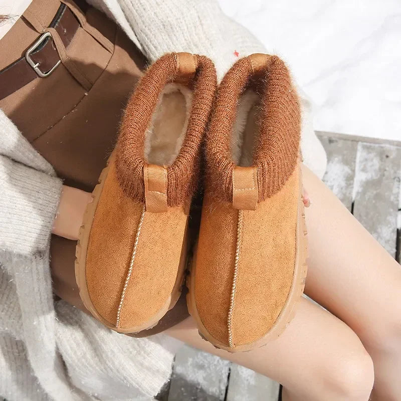 Knitted ColdProof Warm NonSlip ThickSoled Snow Boot